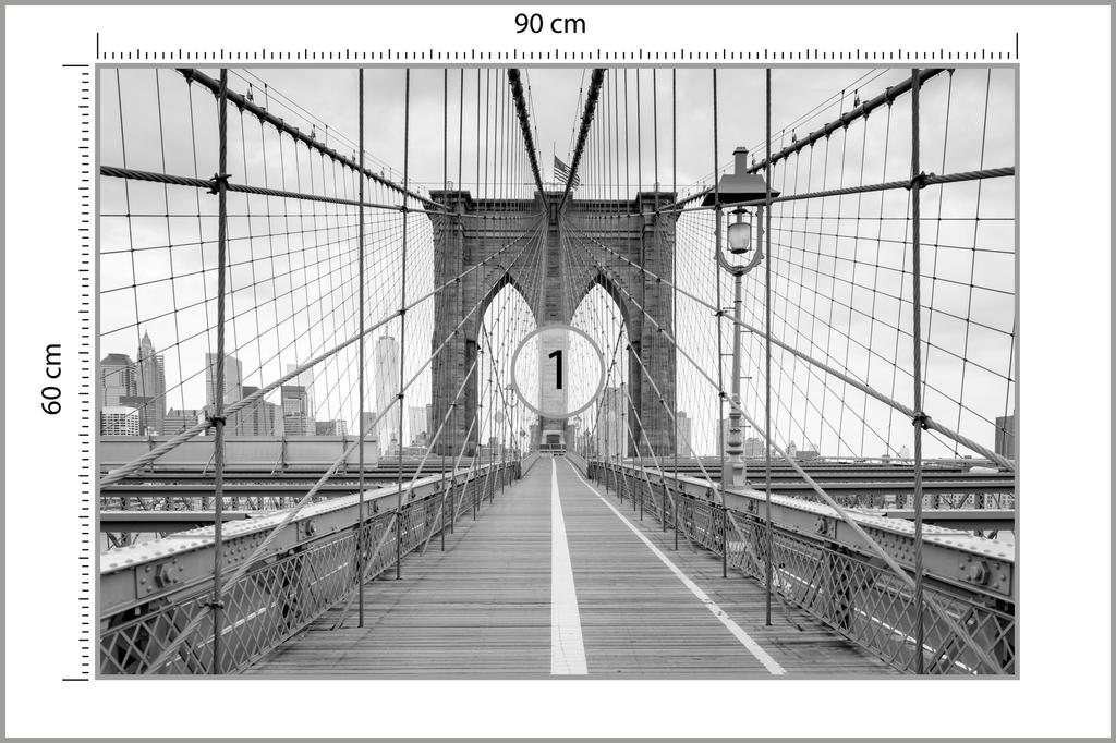 Photomural Brooklyn Bridge Smooth Vinyl 90x60