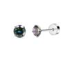 2PCS/Set Stainless Steel Heart Moon Earbone Stud Screw Ball Stud Earrings for Women Fashion Ear Tragus Cartilage Body Piercing