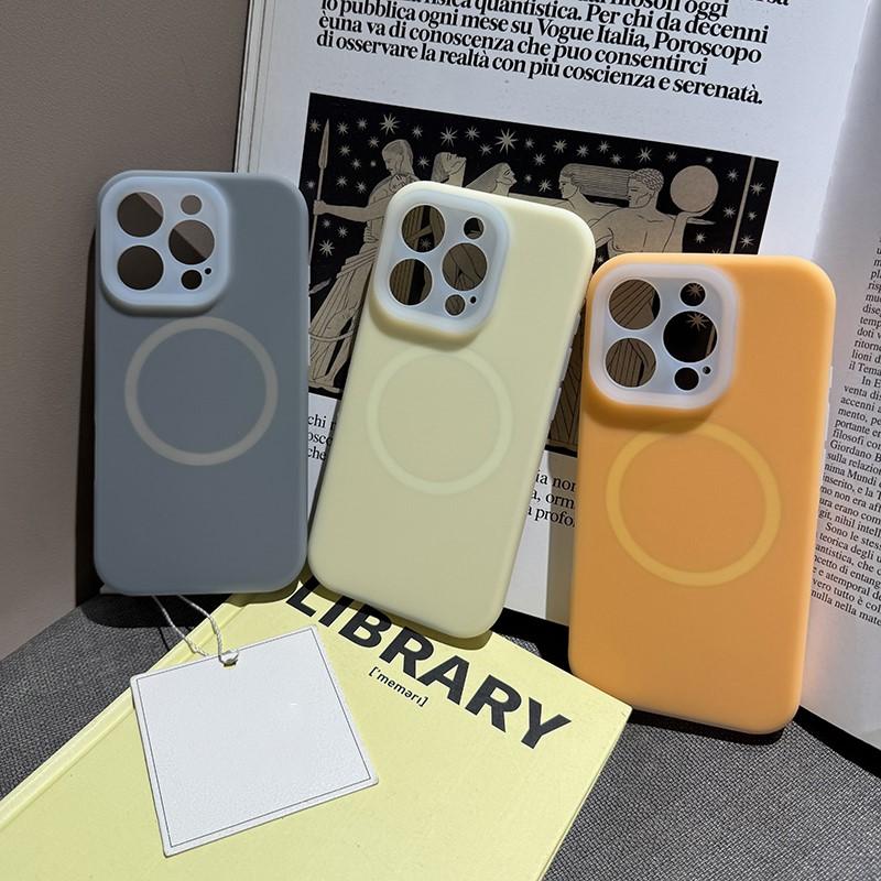 Luxury Jelly Candy Liquid Silicone For Magsafe Case for iPhone 16 15 14 Plus   11 Pro Max Magnetic Soft Shockproof Cover