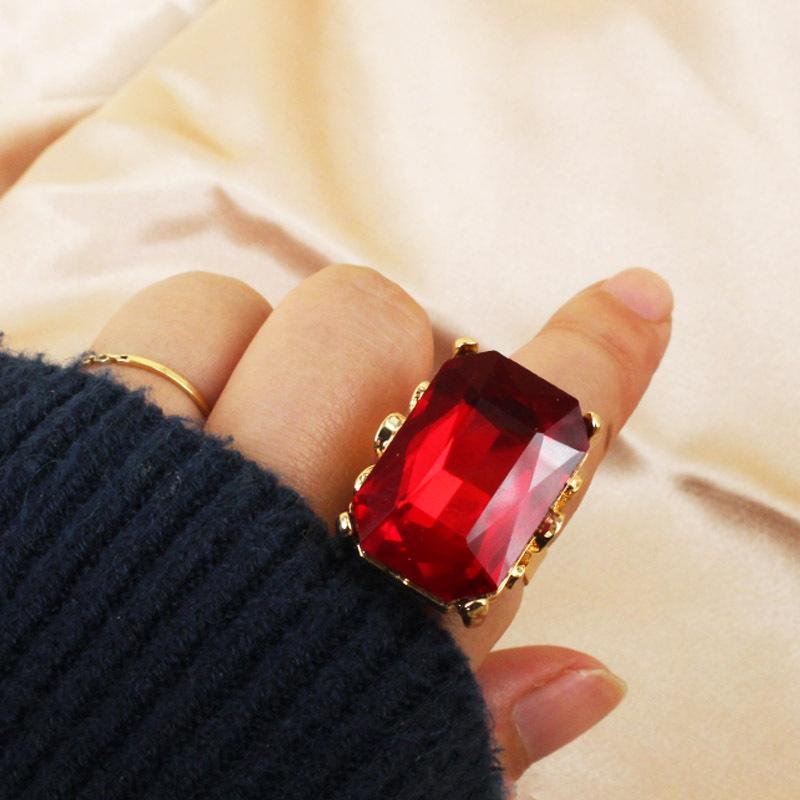 Retro-Mode-Ring Kreativer Volldiamant-Ring Verstellbarer Öffnungsring Böhmischer Ethno-Stil Ring Modering