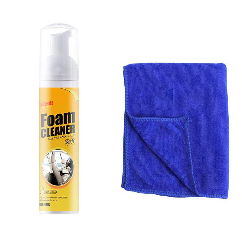 Nettoyant Mousse pour Voiture Spray Multi-usage Nettoyant Anti-âge Outils Nettoyage Intérieur Voiture Maison Mousse pour Nettoyage Cuir Intérieur Voiture