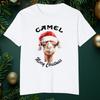 NOUVEAU Rare Chameau Groupe Joyeux Noël Blanc Toutes Tailles T-shirt Cadeau Noël Unisexe T-shirt
