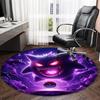 1pc Gengar2 Print Round Carpet Chair Round Carpet Suitable for Bedroom Living Room Home Decorative Carpet