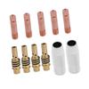 11PCS Nozzles and Tips MIG Welding Consumables Brass For 15AK Torch Tool Welding Torch Accessories Conductive Tip Holder