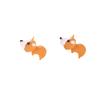 Boucles d'oreilles mignonnes pour petits animaux, style européen et américain, avec design peinture en aérosol