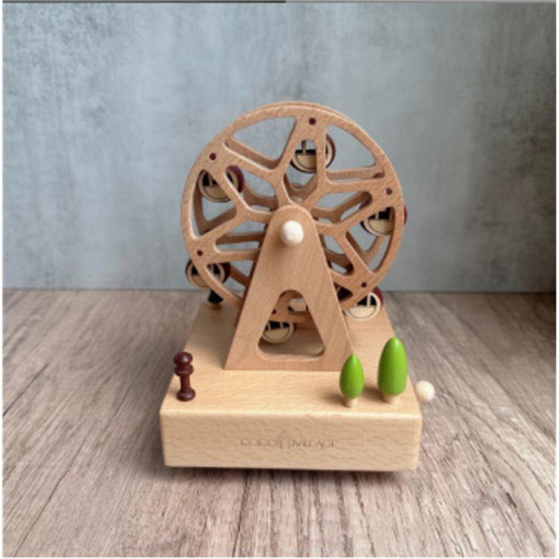 A25F-Wooden Dancer Music Box Musical Box Rotary Musical Box Home Decoration Birthday Gifts Valentine Gift