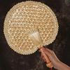 Friendly Chinese Style Pushan Hand-Woven Cooling Fan Home Decoration Woven Fan Hand Fans