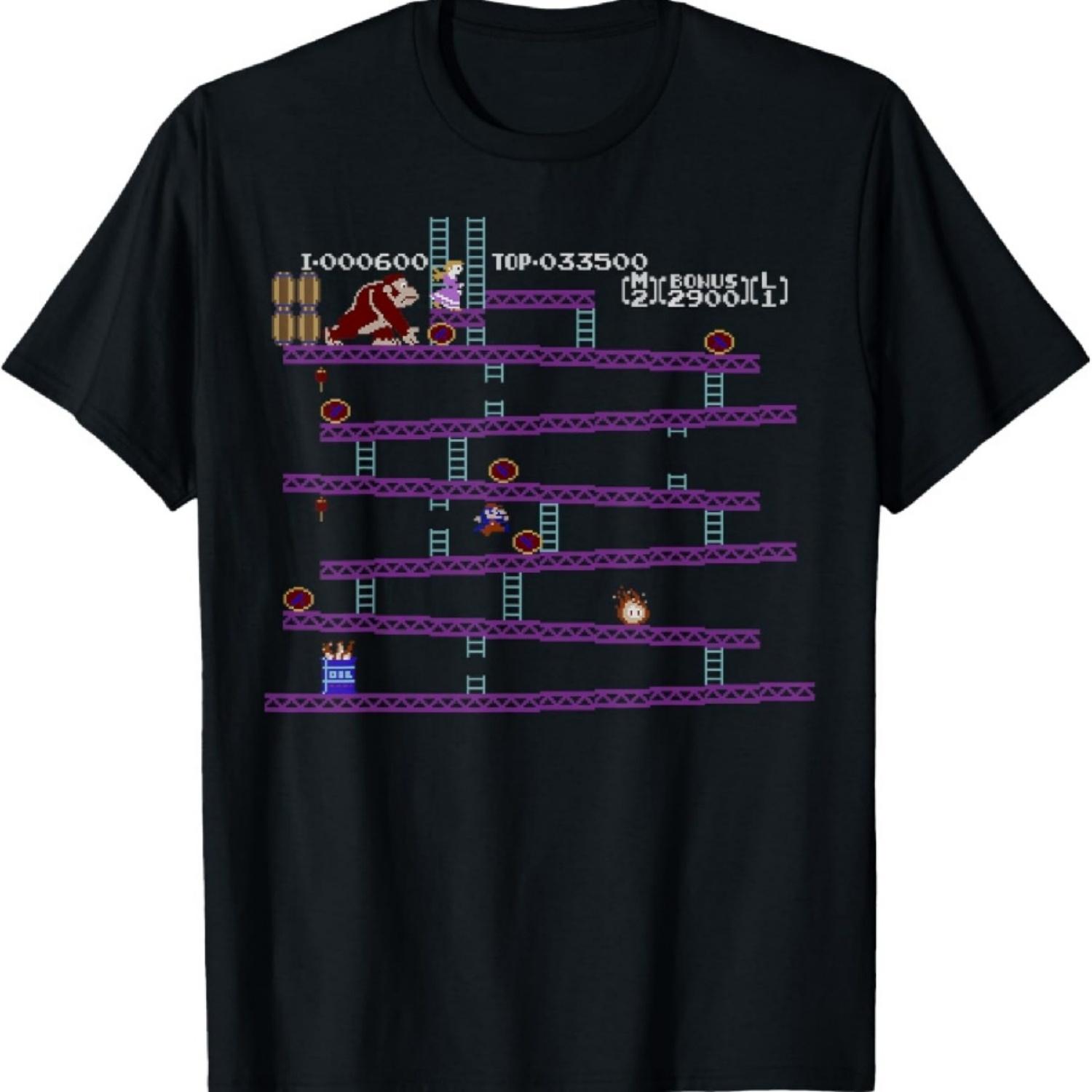 

Donkey Kong Retro Arcade Game Screen T-Shirt S