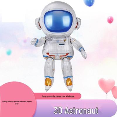 Cartoon Astronaut Balloons: Space-Themed Birthday Party Decorations for Boys