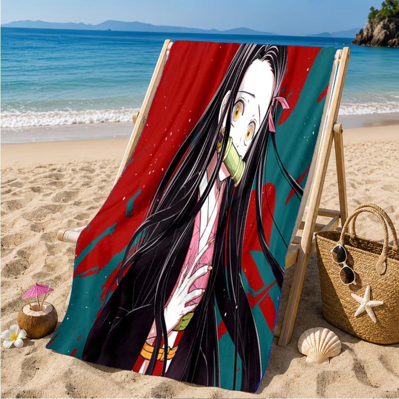 Kamado Dreams In The Night Sky Beach Towel Microfiber Beach Towel, Lightweight and Quick-Dry, for Summer Travel, Swimming Pool Fan Birthday Gift