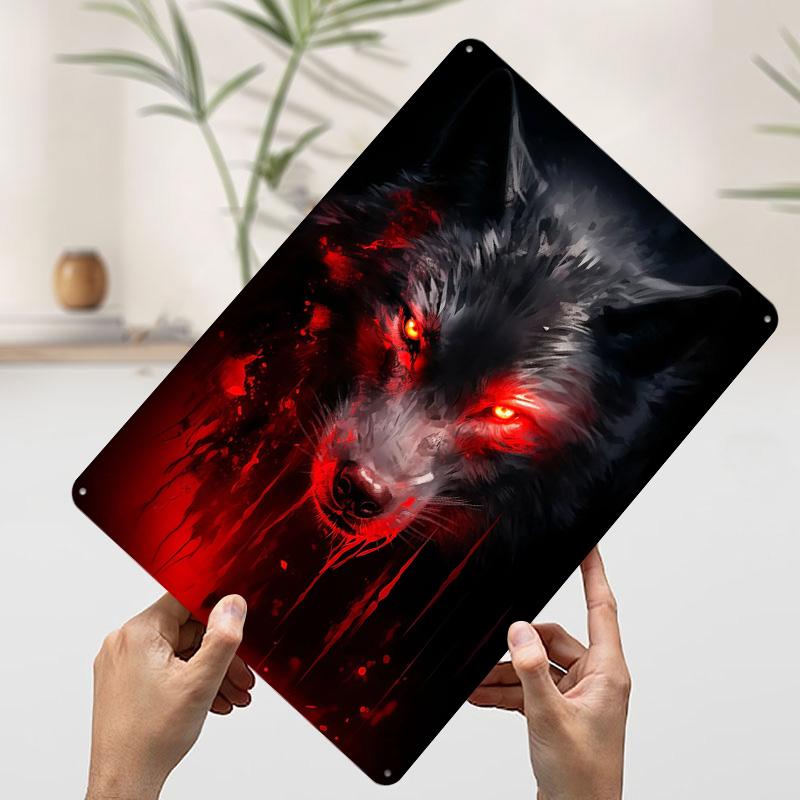 Nightfall Watcher Tinplate Poster Customized Wall Art Vintage Retro Metal Signs for Living Room Decorations Apartment Decoration