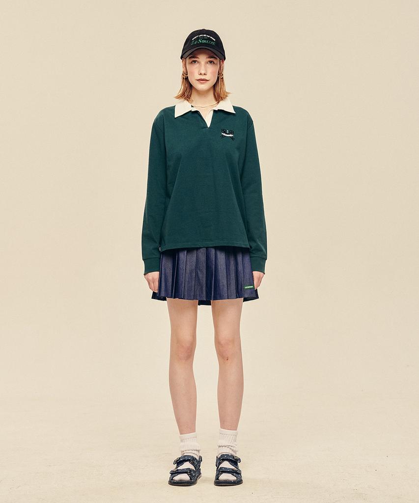 LESONNET Key Logo Rugby Shirt Green