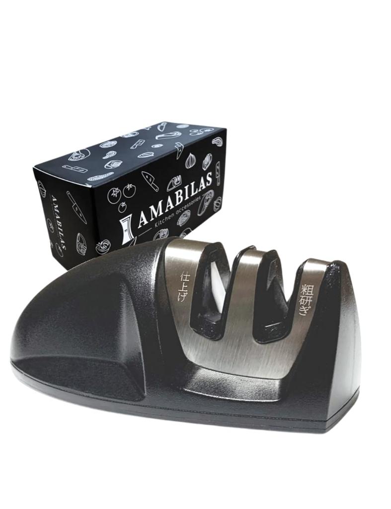 Knife Sharpening Knife by a Culinary Hocho Togi Sharpener Developed by a Japanese Company Whetstone Small Double Edge Manual Two Stage Compact