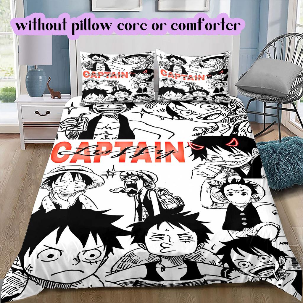 OnePiece Character Soft and Comfortable Duvet Cover, Children's Bedding Set Gift, Extra Large Size, Various Sizes Available