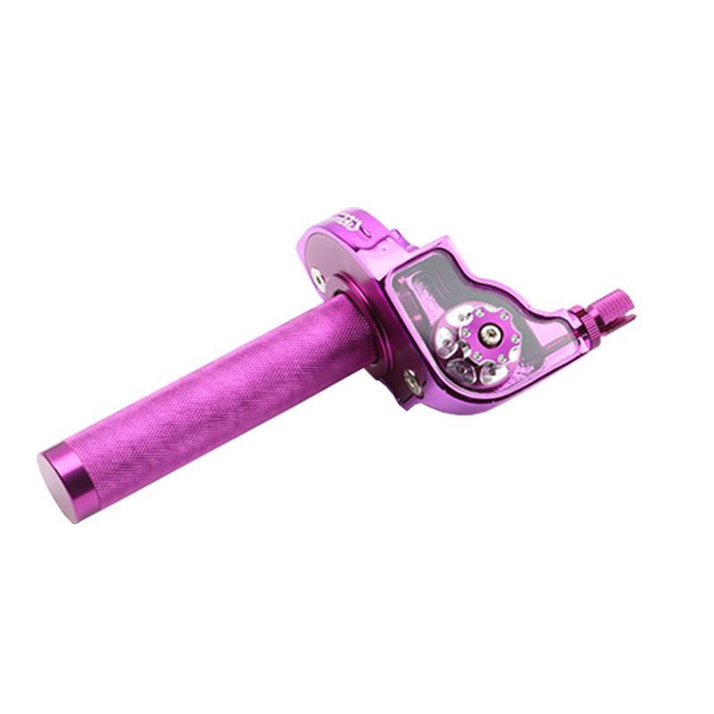 

Single Piece 22mm Throttle Twist Grip for Motorcycles, Mopeds & Bikes - Universal Aluminum Accelerator Handlebars M10*1.5