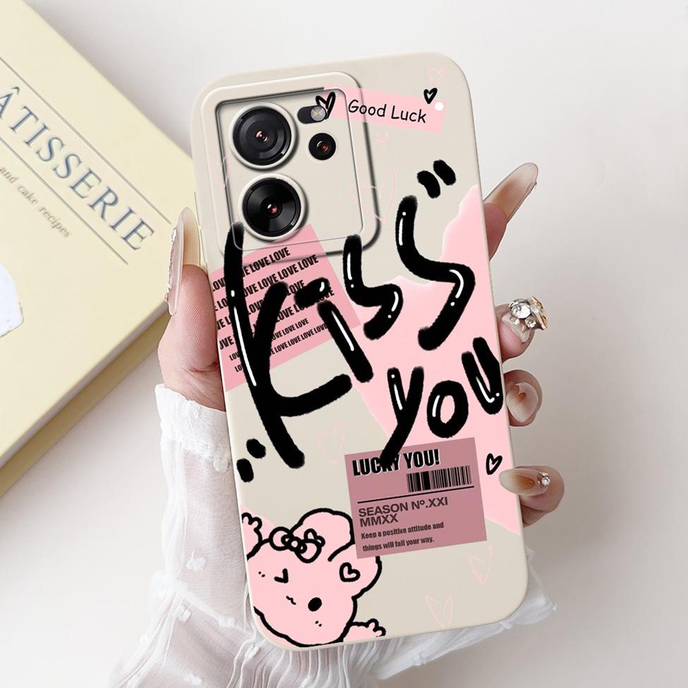 For Xiaomi 13T Pro Case 13T Silicone Cute Cartoon Cat Fashion Luxury Funny Shockproof Back Cover For Xiaomi 13T Phone Case Funda