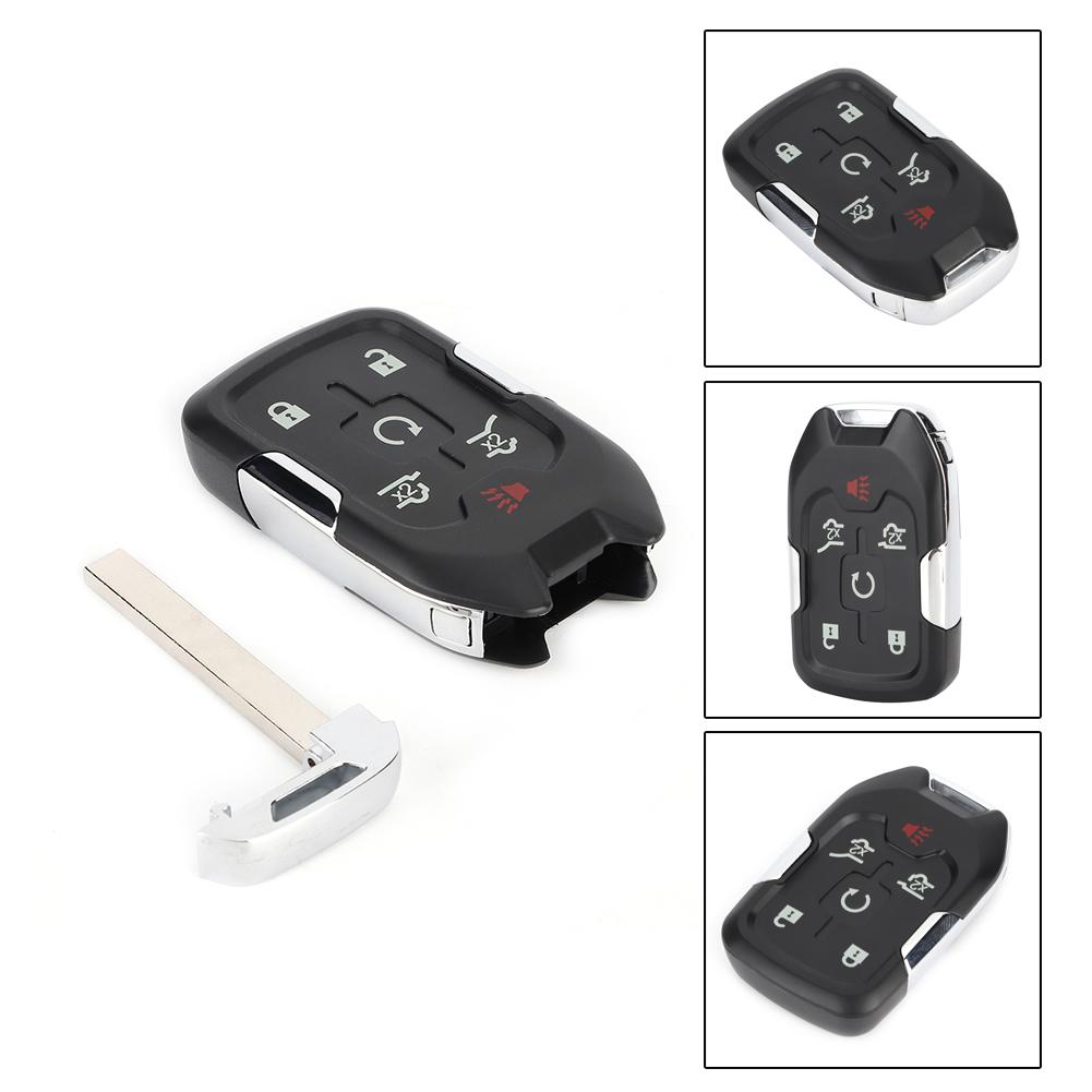 Guscio Porta Chiavi a Scatto per Telecomando Auto a 6 Pulsanti Adatto per Chevrolet Suburban Tahoe Yukon XL 13580802