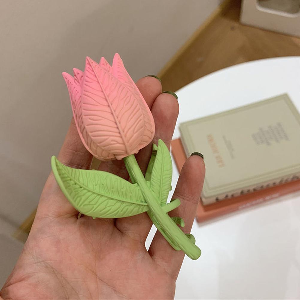 Flower Hair Claw Clips Tulip Hair Clip Hair Clamps Hair Styling Clips Hair Accessories for Women and Girls
