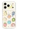 Summer iphone11pro mobile phone  case new apple 11 transparent hollow 11 clock fruit with lanyard