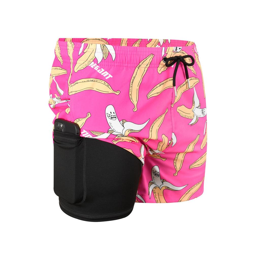 2025 Anti-Embarrassment Men's Double-Layer Beach and Sports Shorts