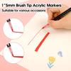 Brush Tip Acrylic Paint Pens-24 Colors Acrylic Paint Markers Calligraphy Art Markers for Lettering,Card Making,Rock painting,Stone, Ceramic, Glass,