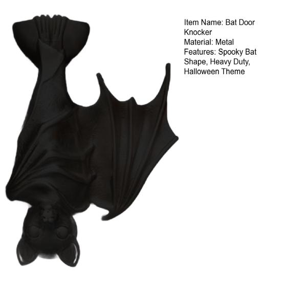 Halloween Fledermaus Türklopfer Gotisch Gruselig Umgedrehte Fledermaus Haustür Tor Klopfer Griff Zuggriff Spukhaus Heimdekoration Türzubehör
