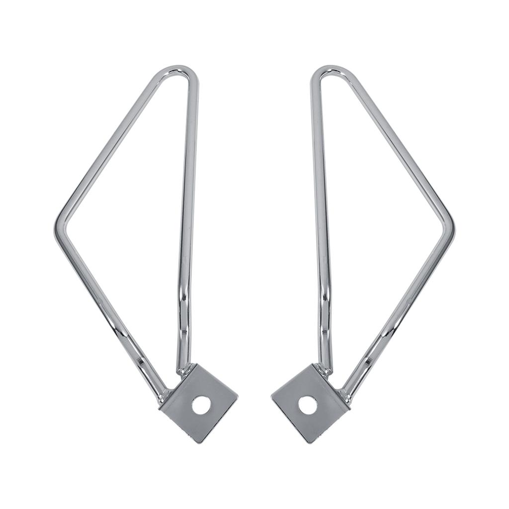 2x Motorcycle Saddlebags Mount Brackets Support Black for XL883/1200 HD1450/1584