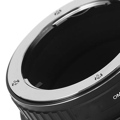 Manueller Objektivadapter aus Aluminiumlegierung OM zu RF Kameraobjektiv-Konverterring für Olympus OM-Objektiv zu