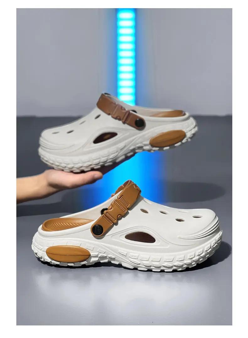 Summer New Men S Thick Sole Anti-Slip  Outdoor Casual Beach Sandals 37-38