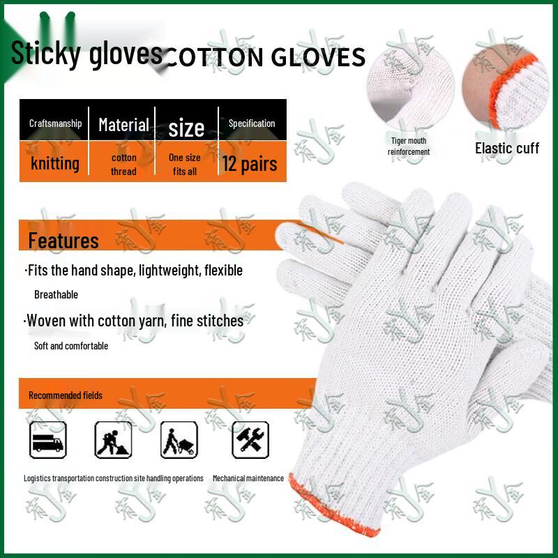 Youjin Craftsman Cotton Work Gloves