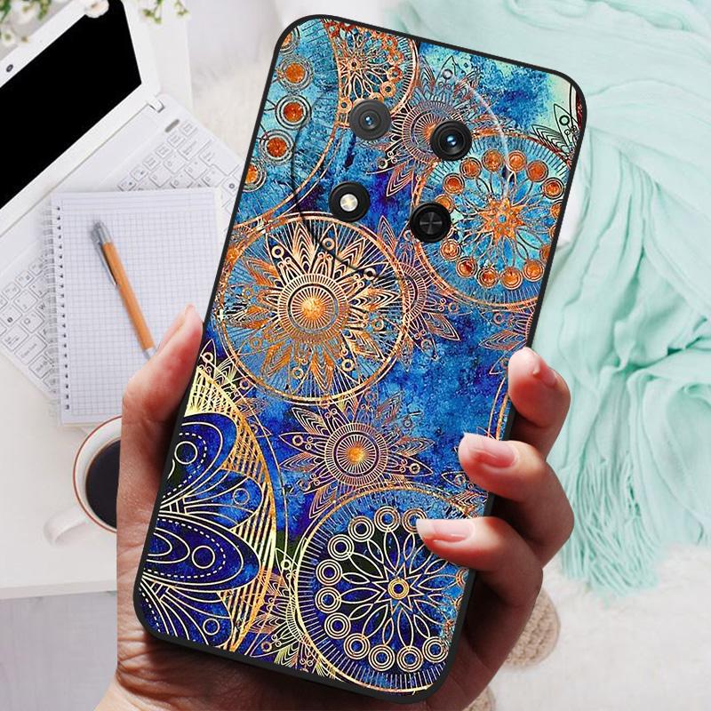 Custodia per Honor Magic7 Lite 5G Cool Black Silicone Morbido TPU Cover Posteriore Protettiva per Honor Magic 7 Lite 7Lite
