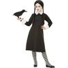 Smiffys Gothic-Schulkostüm-Kleid-Set für Mädchen