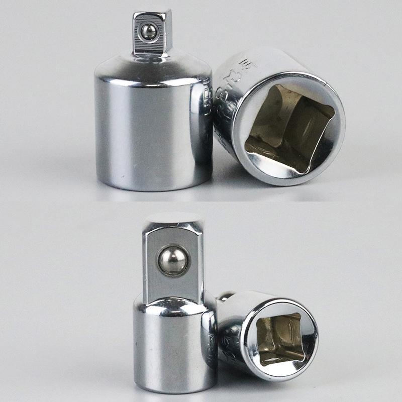 1/4" 3/8" 1/2" Ratchet Wrench Socket Converter Sleeve Head Adapter Chrome Vanadium Sleeve Drive Wrench Transform Joint