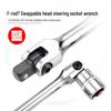 1/2 Swivel Head Socket Wrench with 180° Movable F-Handle
