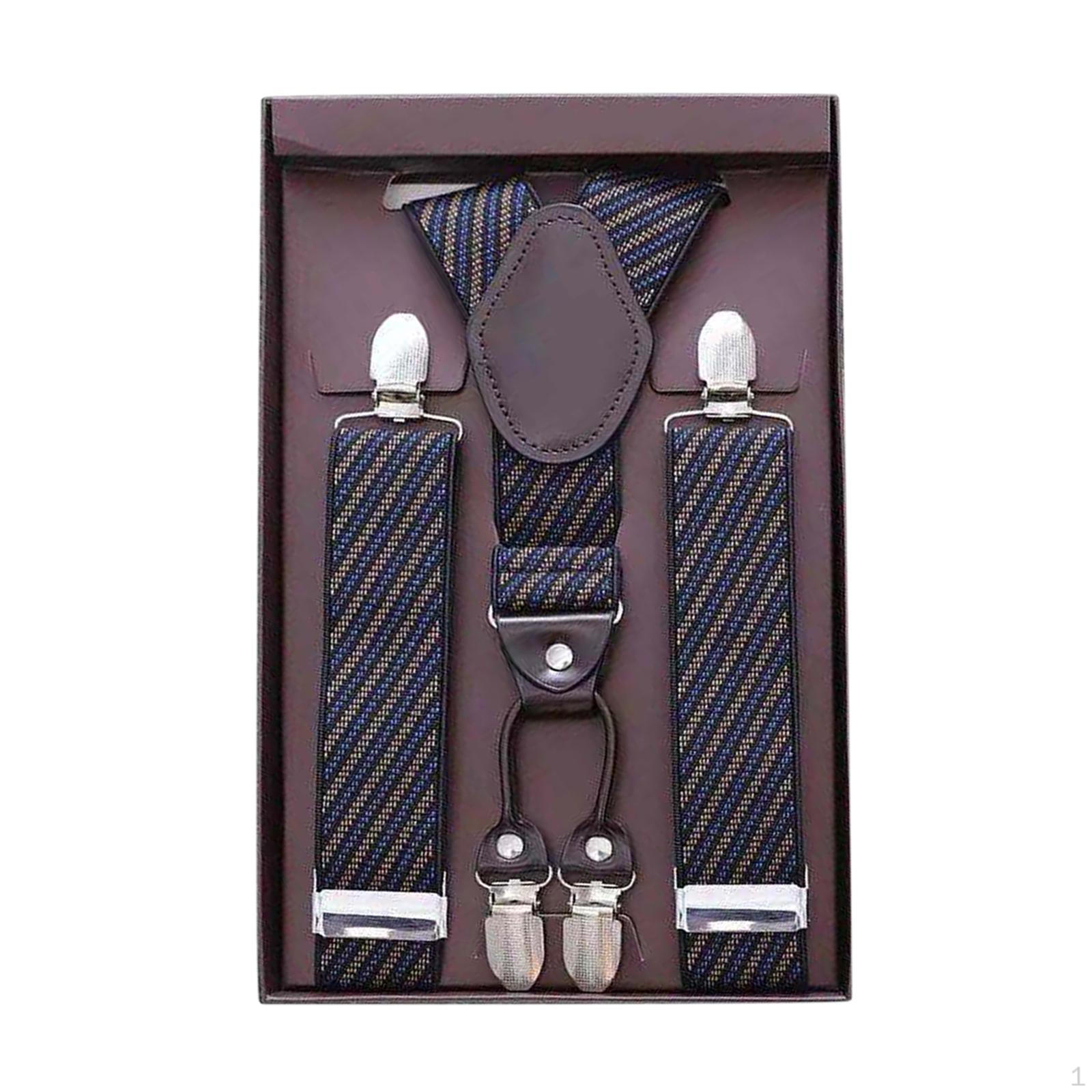 

Классические мужские подтяжки, стильные и функциональные Blue Twill