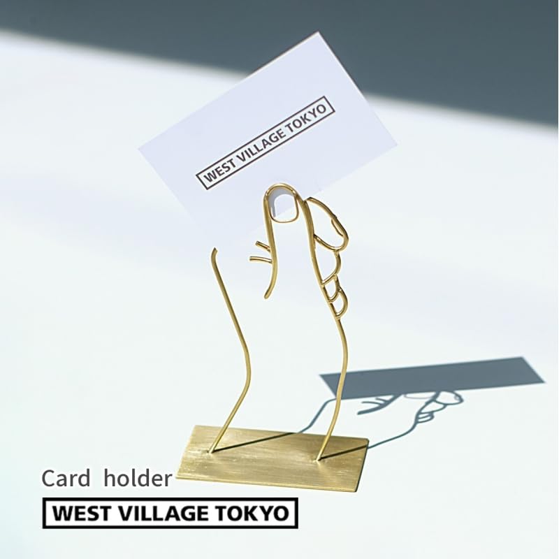 MILA Card a Stylish Brass Interior Perfect for or Other Decorative Product West Village Holder, Accessory, Postcards, Photos, Items. Code