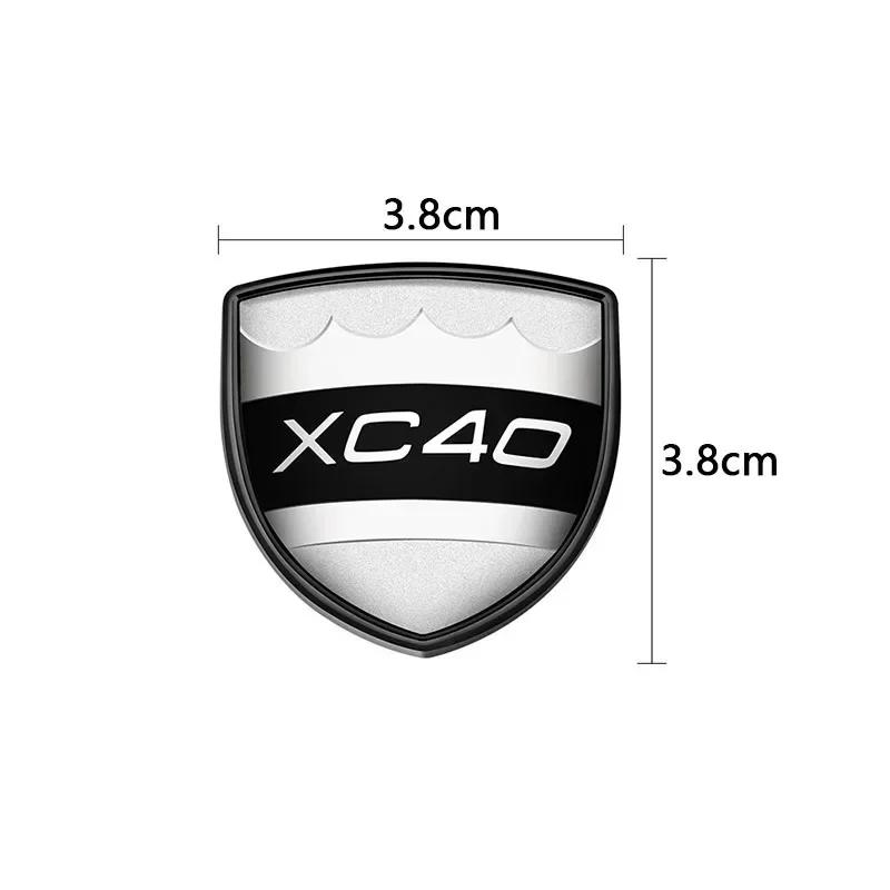 Kovový Letter Car Zadní kufr Znak Samolepka Decal Pro Volvo C30 S40 S60 S60L S80 S80L S90 V40 V60 V90 XC40 XC60 XC90 Znak