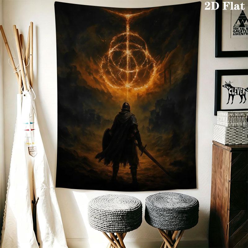 Elden Ring Veil Wall Hanging Printed Fabric Blanket Decorative Tapestries for Bedroom Living Room Home Decor