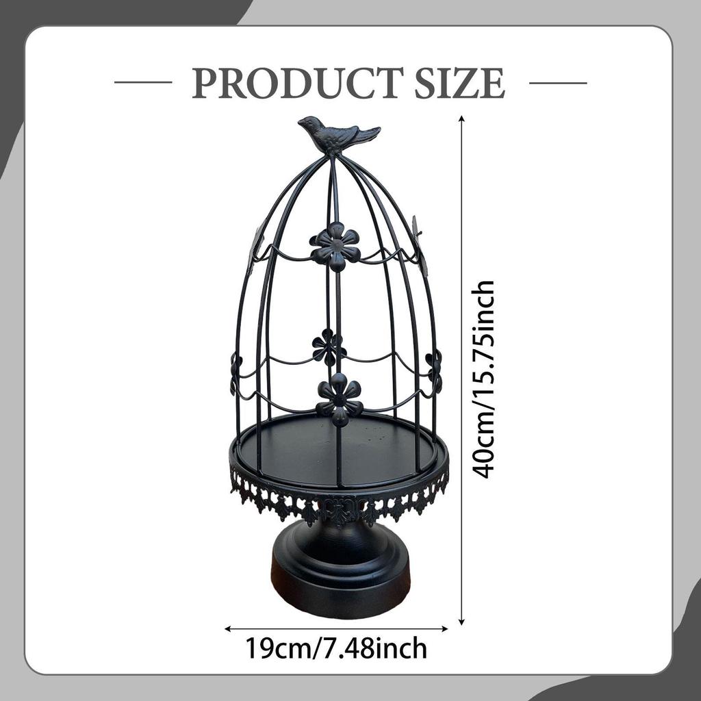 Birdcage Candle Holder Tealight Holder Decoration Club Rack Candle Stand for Dining Room Home Farmhouse Party Kitchen Counter