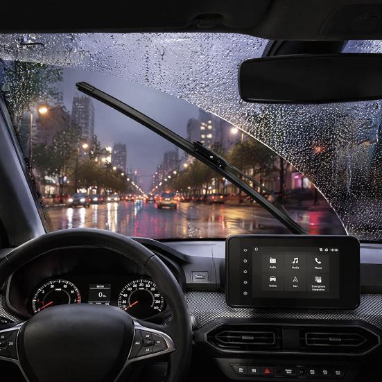 Weather Resistant Wiper Blades 2Pcs Windshield for Dacia Sandero III 2020-2023, 16/24 Replacement Wipers Inch Beamless Quiet Durable Front Wipers,