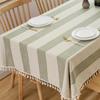Cotton Square Tablecloth Striped Tablecloths Ourdoor Table Cloth Square Tables Cloth Tablecloth for Card Table Cover