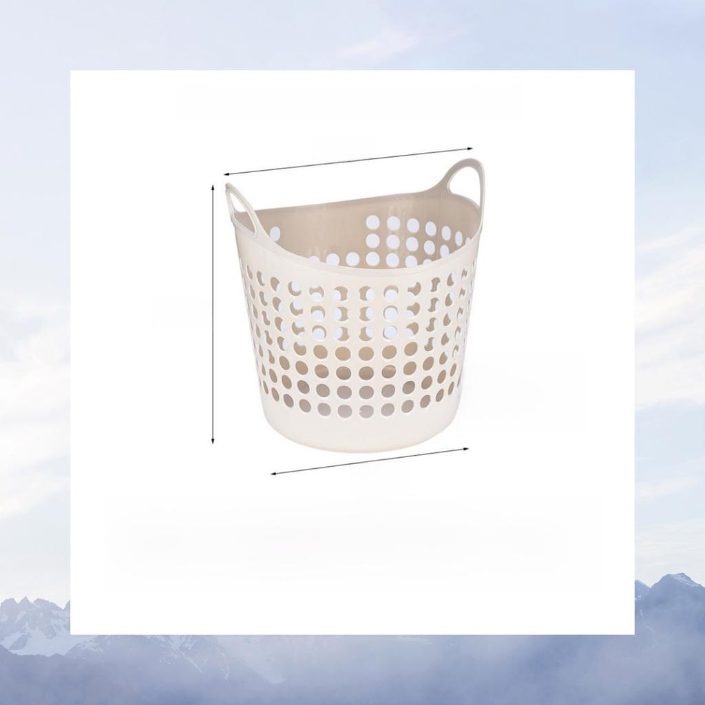 Large Size Bathroom Laundry Basket Plastic Dirty Clothes Storage Basket Toy Organizer Home Use Utility Basket Nordic Style