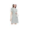 Fila Valentines Day American Series All Over Logo Print Knitted Fashion Casual Short Sleeve Dress Women Dresses F11W329314FZD