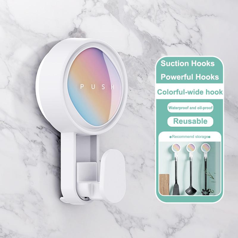Suction Hooks Powerful Suction Cup Hooks Vacuum Suction Holder Heavy Duty Shower Glass Window Hanger Waterproof Suction Hanger