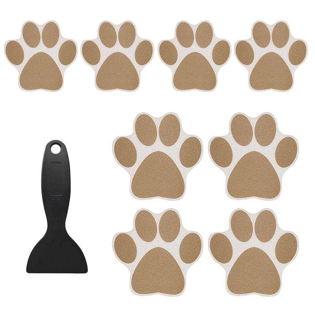 8pcs Non slip Bathtub Stickers Self-Adhesive Paw Print Decals Prevent Slips and Falls in the Bathroom Improve Security