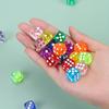 10-Color Transparent Dice Set - Perfect for Kids & Adults - 14mm Standard Game Dice - 6-Sided - Fun for Playing Games!