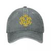 Skull One-Piece Anime Summer Autumn Cap Hats Dad Baseball Cap Vintage Hat Denim Outdoor Casquette