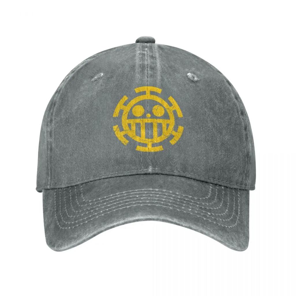 Skull One-Piece Anime Summer Autumn Cap Hats Dad Baseball Cap Vintage Hat Denim Outdoor Casquette