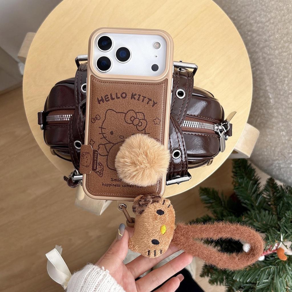 Hello Kitty Japan & South Korea Brown Line Dessert iPhone Case for iPhone 17/16 Pro Max/15/14 - Women's Edition