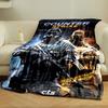 Two armed characters in tactical gear facing opposite directions. for all seasons blanket lunch break throw gift